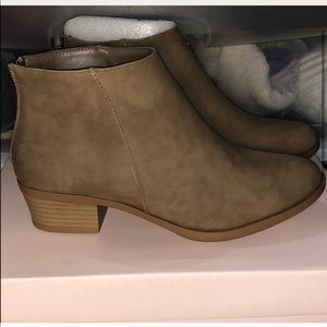 New brown ankle booties for sale